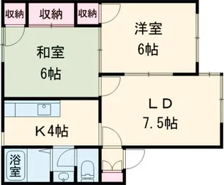 カーサ湯の浜I【1階】の間取り
