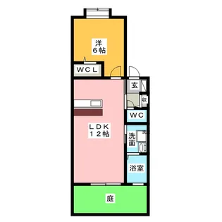 ラフィネ神郷【1階】の間取り