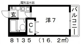 エスティライフ喜志駅前【1階】の間取り