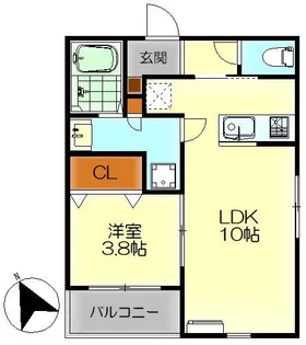 M・テラス吉浦新町II【1階】の間取り