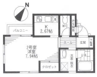 ペルレ西日暮里【4階】の間取り