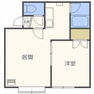 フラッツ丘珠【2階】の間取り