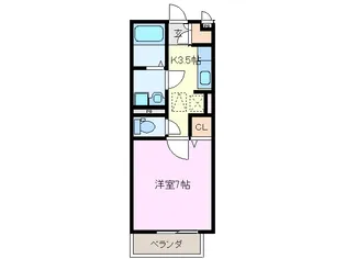 アッファビーレ東山【2階】の間取り