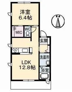 グラシアス・セゾン D棟【1階】の間取り