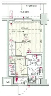 キャッスルステージ四谷【4階】の間取り