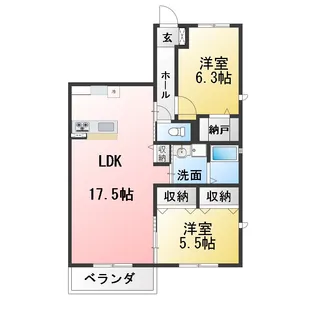 エスペリア空【2階】の間取り