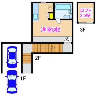 ラクパハウス【2階】の間取り