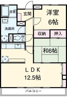 ディージービル小牧中央【5階】の間取り