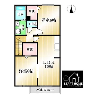 グリーンウイングE【2階】の間取り