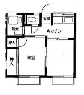 シティハイム ハイツF【2階】の間取り