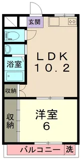 ハイツシラカワ【2階】の間取り