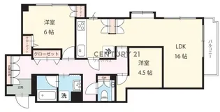 ソレイユ廣川【3階】の間取り