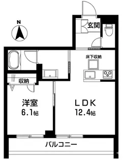 ベラチッタ 桜川【1階】の間取り