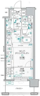 デュオステージ横濱桜木町【4階】の間取り