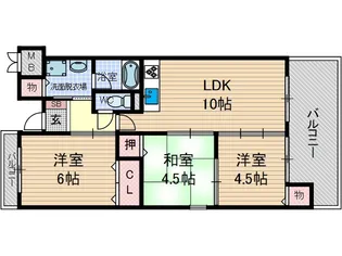 フォルテ中津【3階】の間取り
