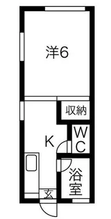 カルチェラタン【2階】の間取り