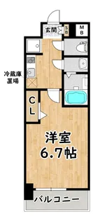 プレサンス塚本ミッドマーク【5階】の間取り