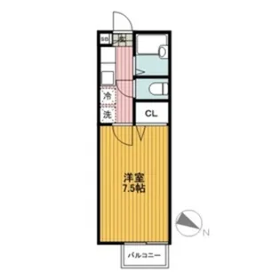 ミレニアム栗田谷【2階】の間取り