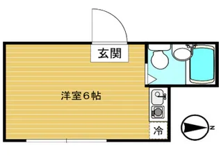 榮光院コーポ【1階】の間取り