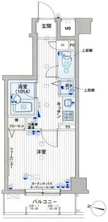 パークウェル渋谷本町【6階】の間取り