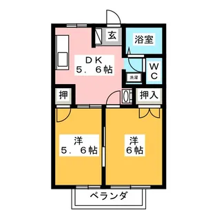 ニューシティ幸伸【2階】の間取り