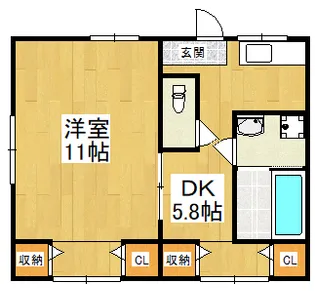 酒谷ハウス【1階】の間取り