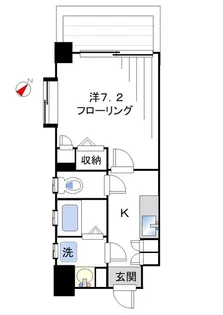 ヒルズ北新宿【6階】の間取り