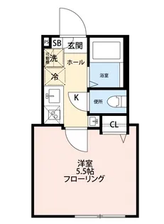 グランクオール千住仲町【2階】の間取り