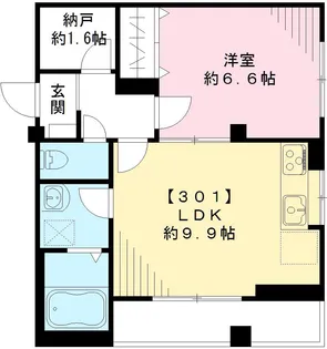ビューノたかの台【3階】の間取り
