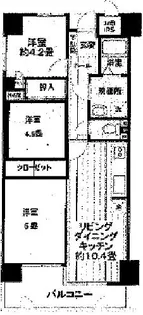 ライオンズマンション姫路船場南【4階】の間取り