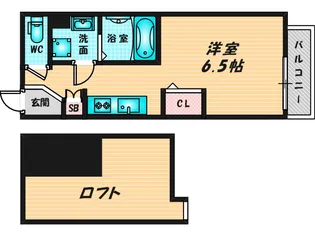 アイディアル若草【1階】の間取り