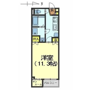 WISH AK【2階】の間取り