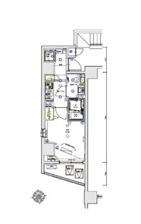 ジェノヴィア浜松町グリーンヴェール(GENOVIA浜松町green v【3階】の間取り