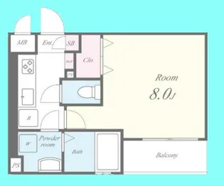 アーバンエムズ【2階】の間取り