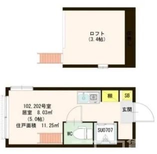 Celeste 中野坂上【2階】の間取り