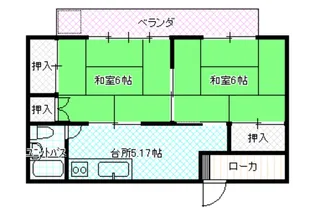 コーポ雅【2階】の間取り