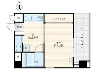 オリオンマンション【3階】の間取り