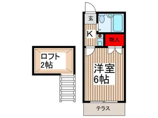 アバンティ与野【1階】の間取り