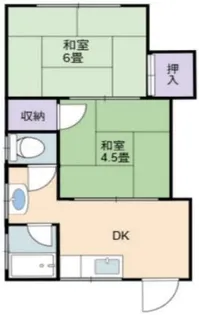 ブランドール大正II【2階】の間取り