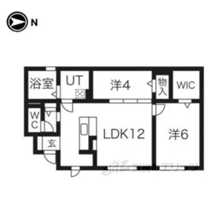 メゾンラフィーネ【1階】の間取り