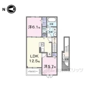 アルデバラン【2階】の間取り