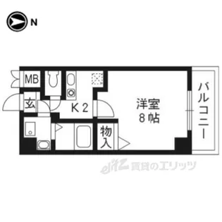 レーベンなぎの宮【6階】の間取り