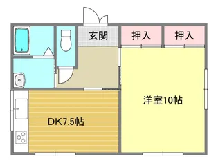 メゾンタカノ前1F【1階】の間取り