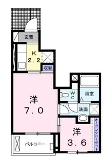 ラスタハウス【1階】の間取り