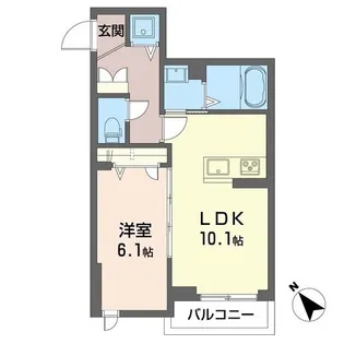 グラン セラヴィ【2階】の間取り