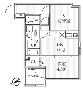 Ts Cuore MUSE落合南長崎【2階】の間取り