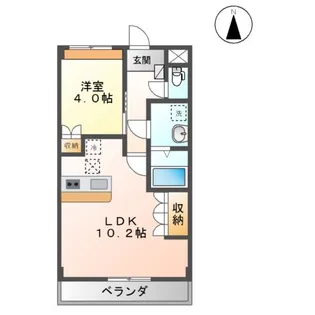ヴィア グラン シャリオ【1階】の間取り