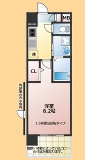 イースト アルディール【6階】の間取り