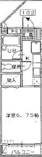 ハイツフラワーII【1階】の間取り