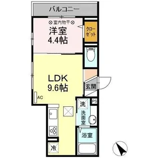 メゾンボヌール【1階】の間取り
